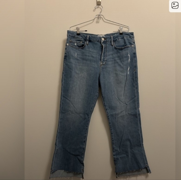 Frame Denim Denim - Frame Le Crop Mini Boot Jeans Size 34 In Tidepool